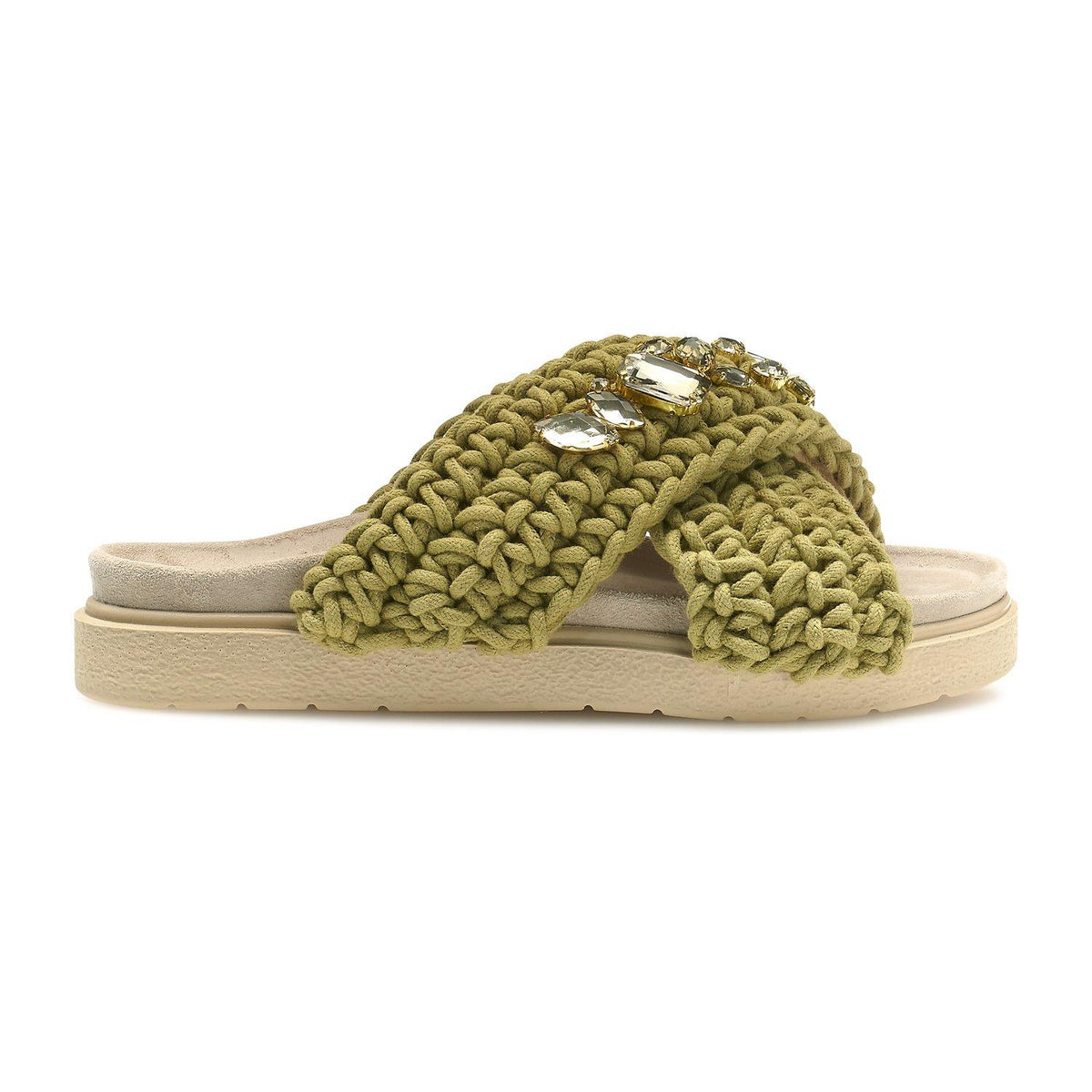 Slipper Woven Stone