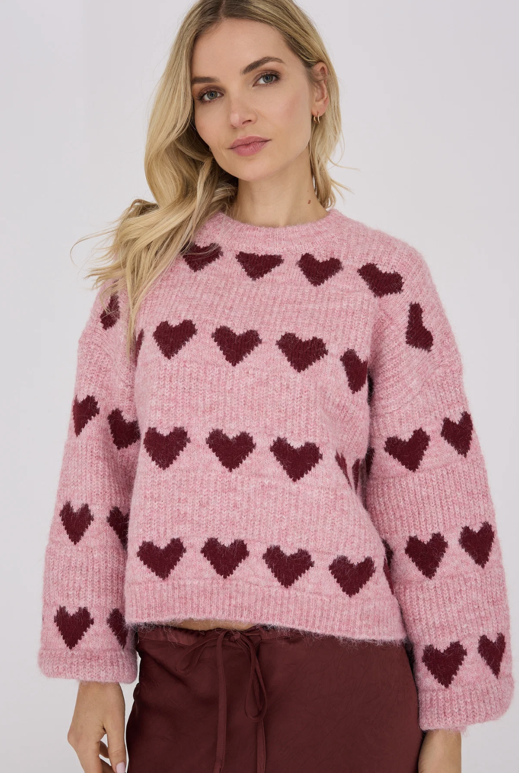 Heart Knit Pullover