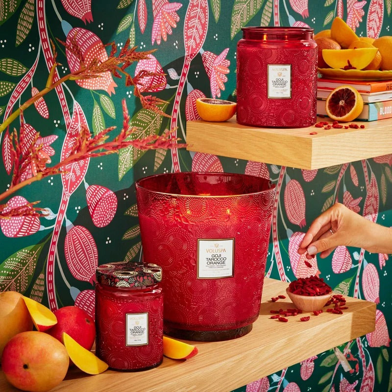 Large Jar Candle 510g - Goji Tarocco Orange