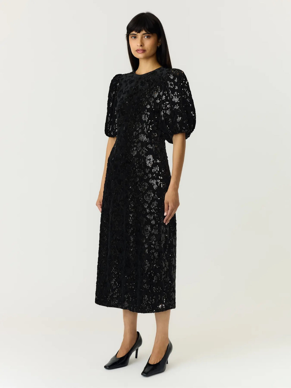 Yassofie 2/4 Sequin Midi Dress
