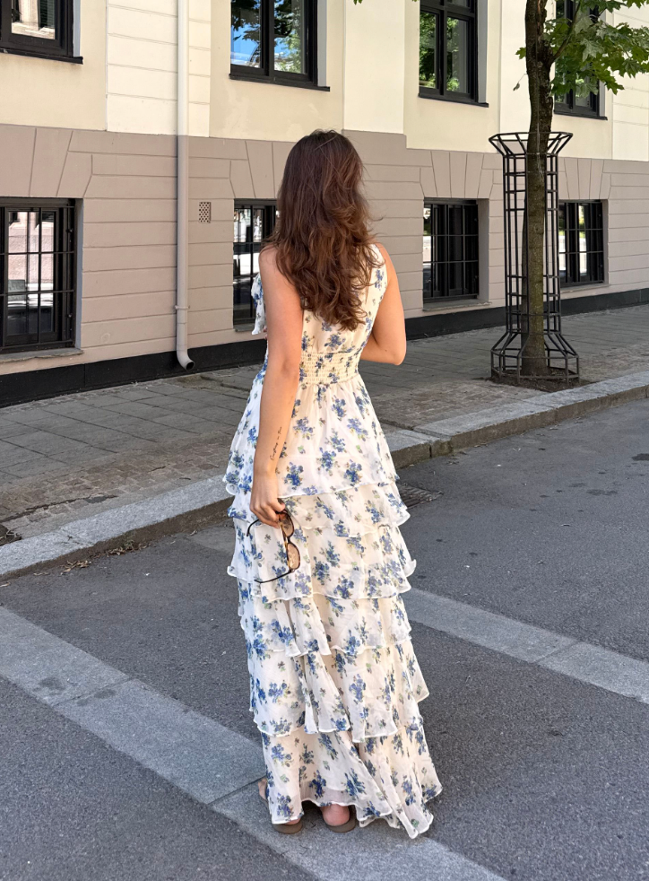 Marli Amazing Chiffon Rose Dress