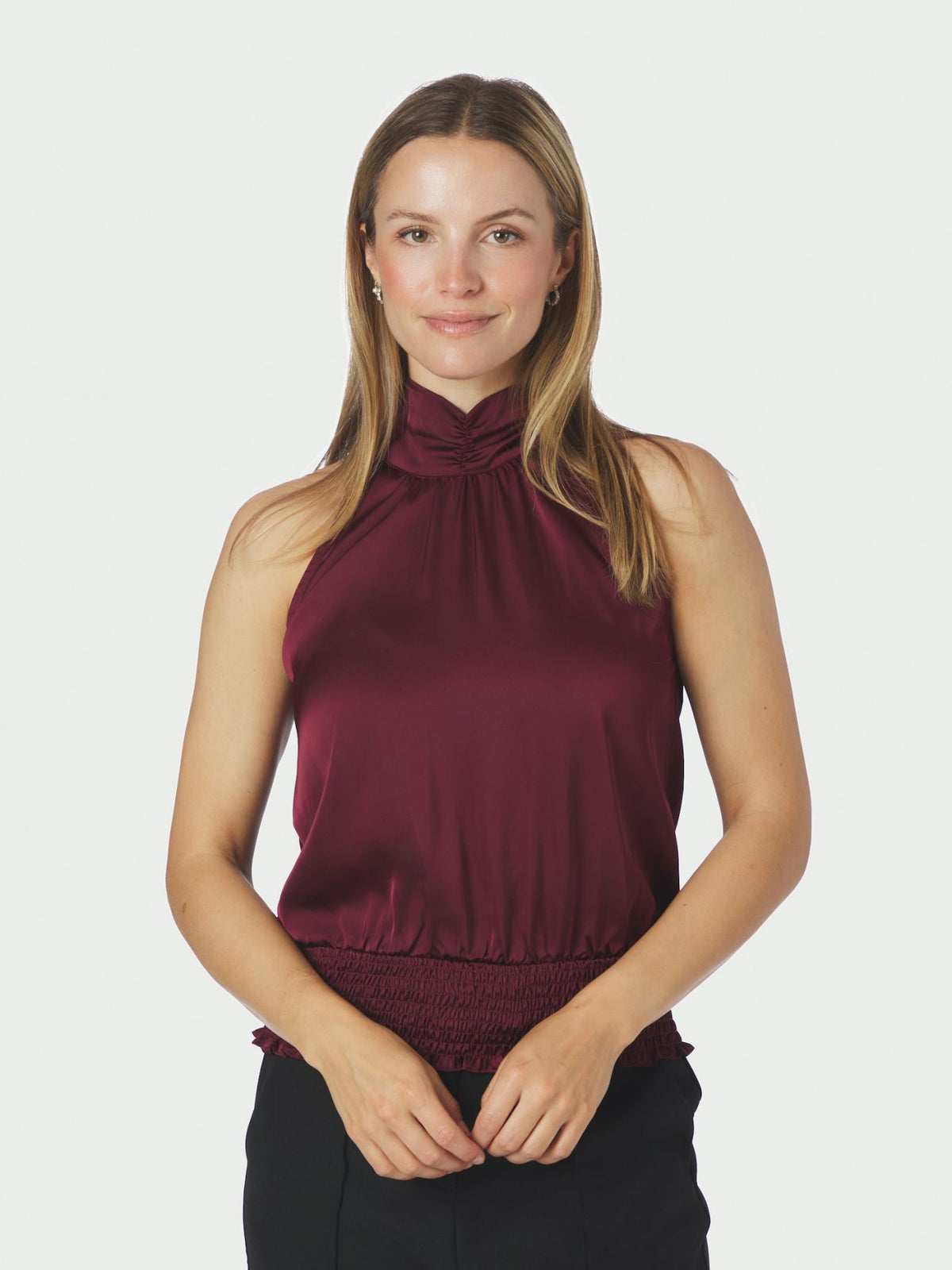 Jos Drapy Satin Top