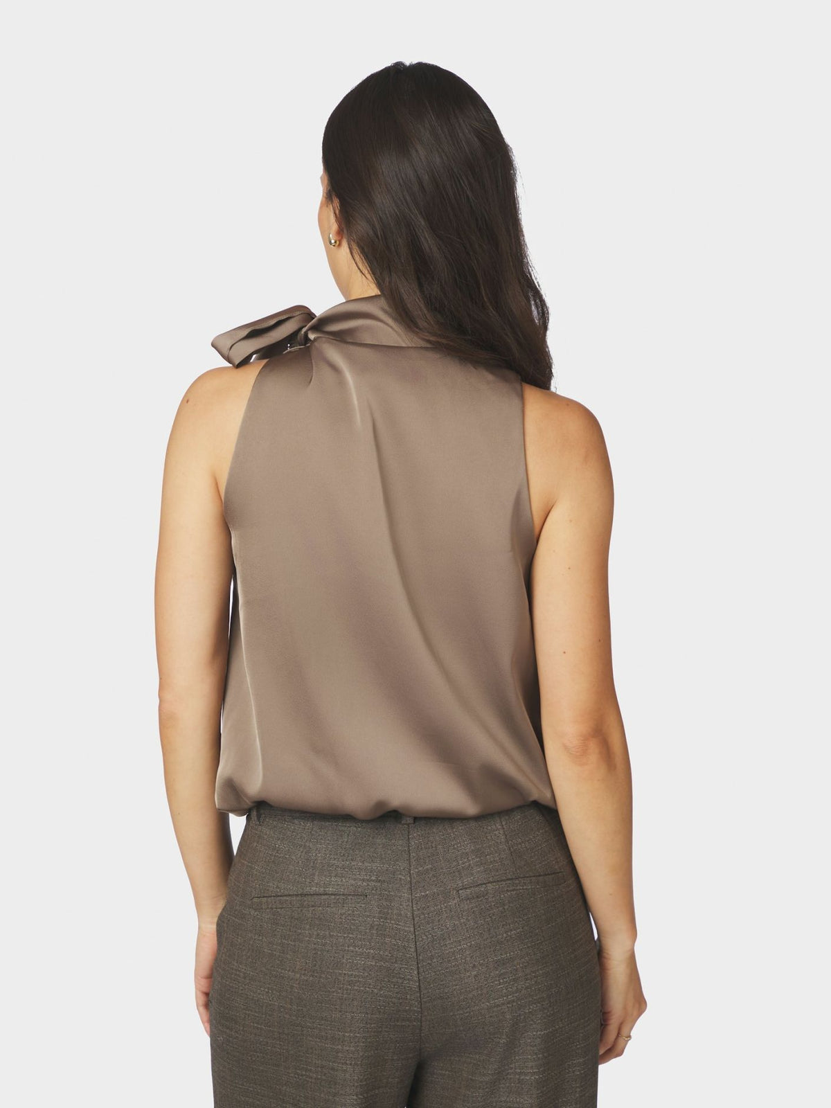 Veda Drapy Satin Top
