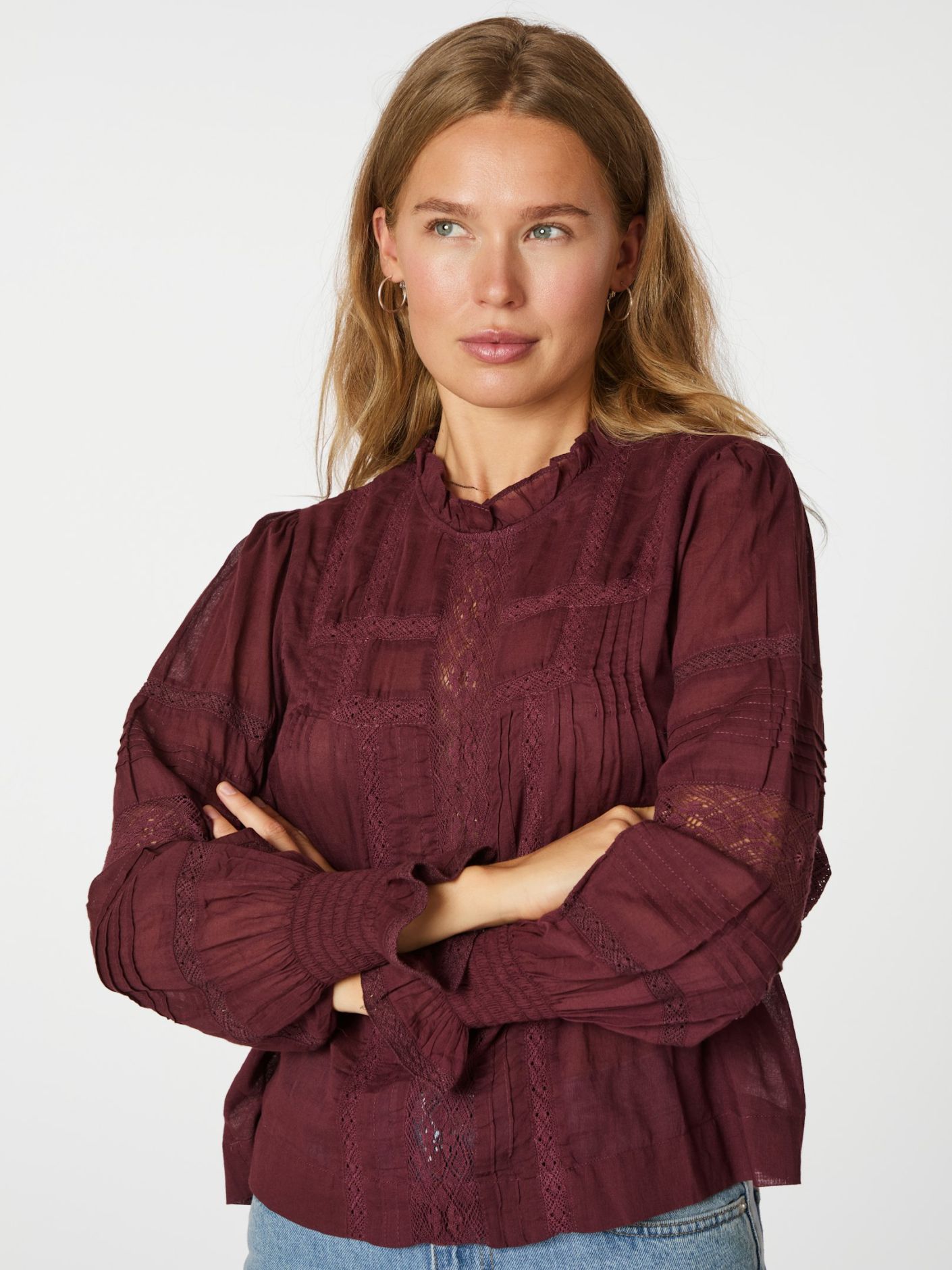 Ebba S Voile Blouse - Overdeler