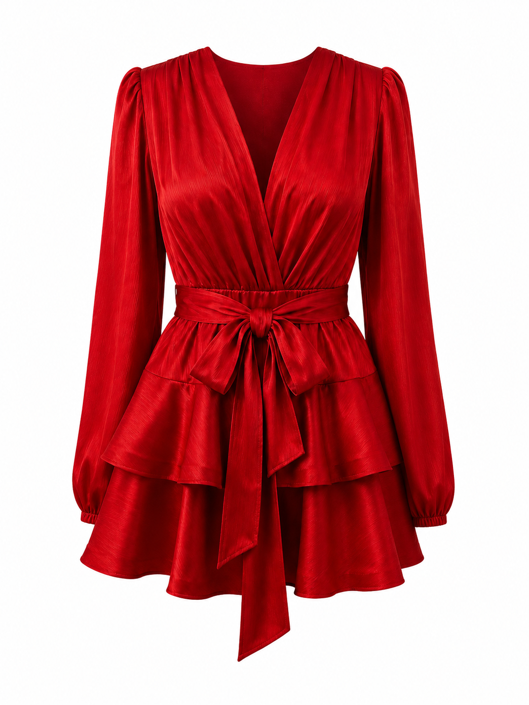 Asya Bedouin Dress - Flare Ruby