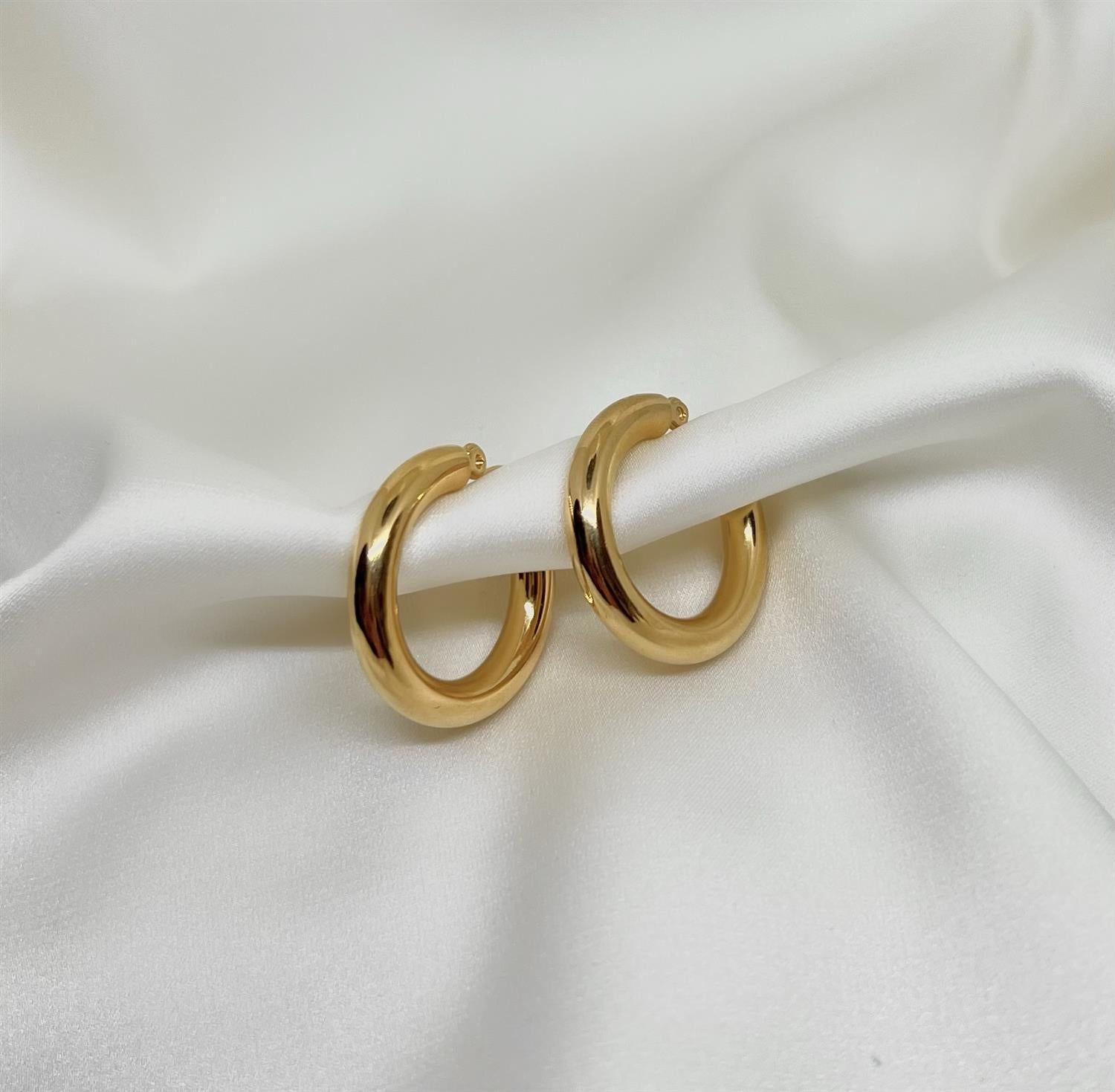 Erle Gold Hoops Tilbehør