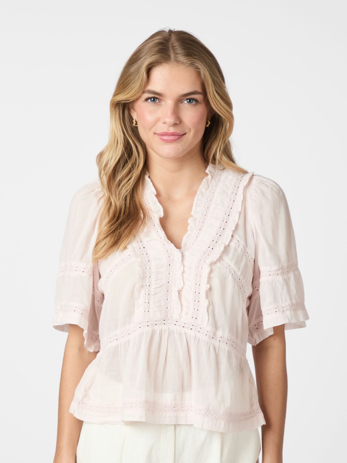Evienne S Voile Top - Overdeler