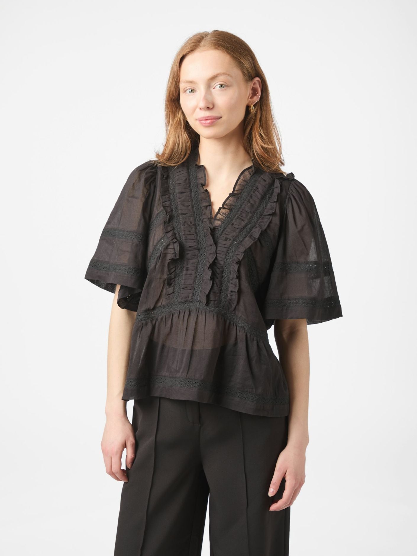 Evienne S Voile Top - Overdeler