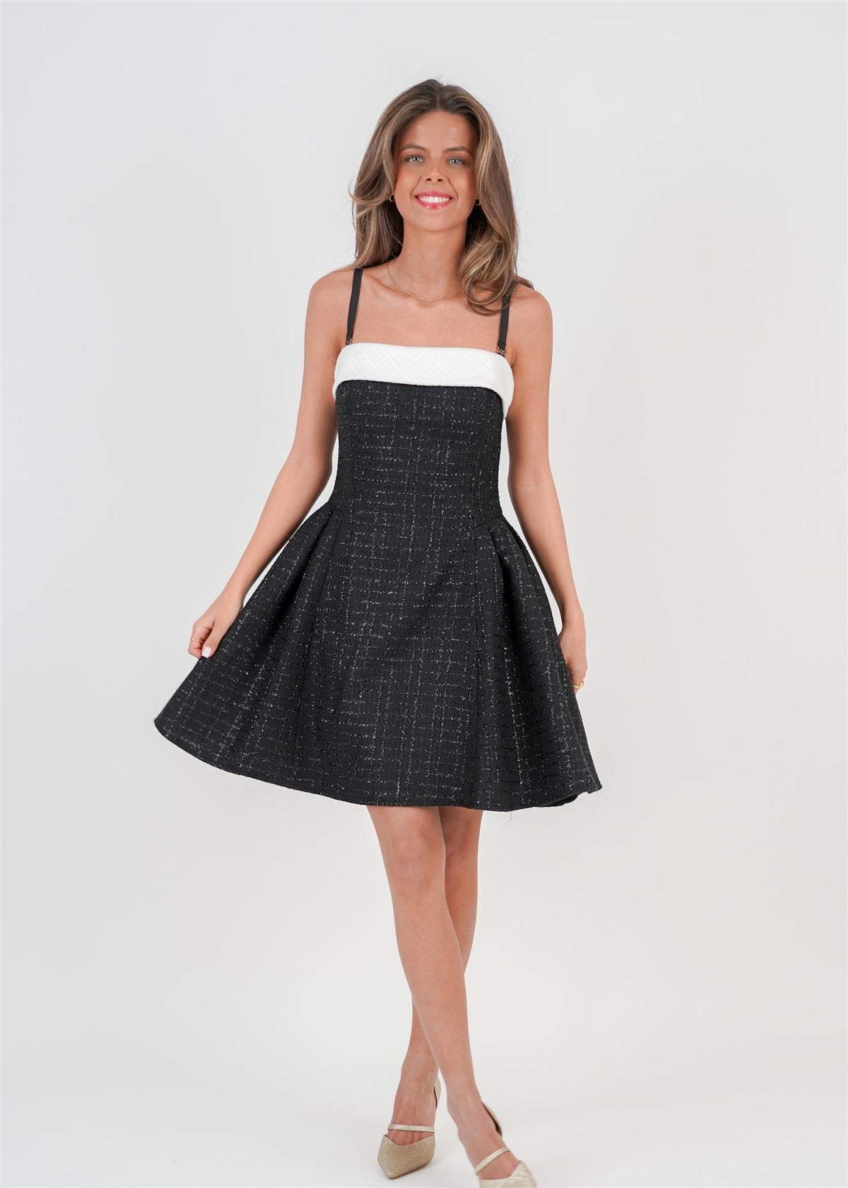 Hennie Short Dress - Black