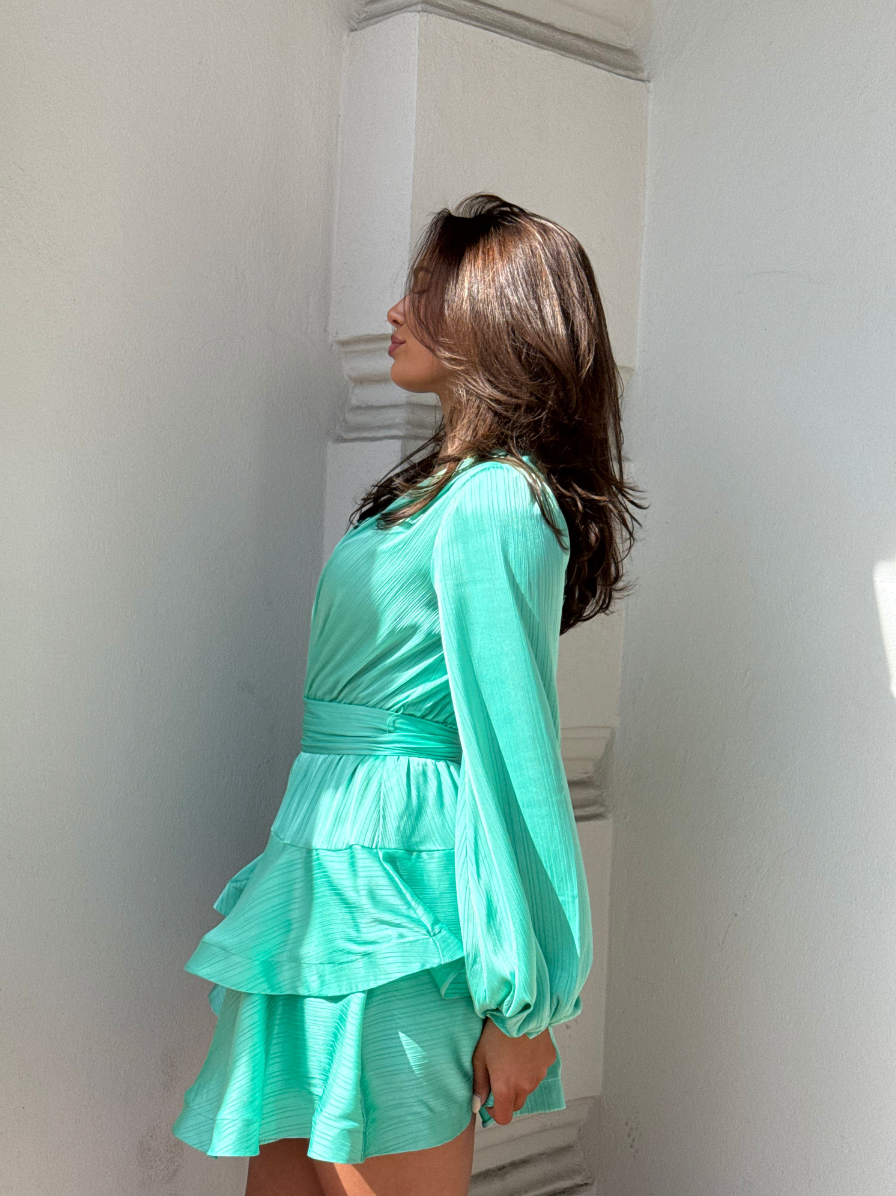 Asya Bedouin Dress - Emerald Sage