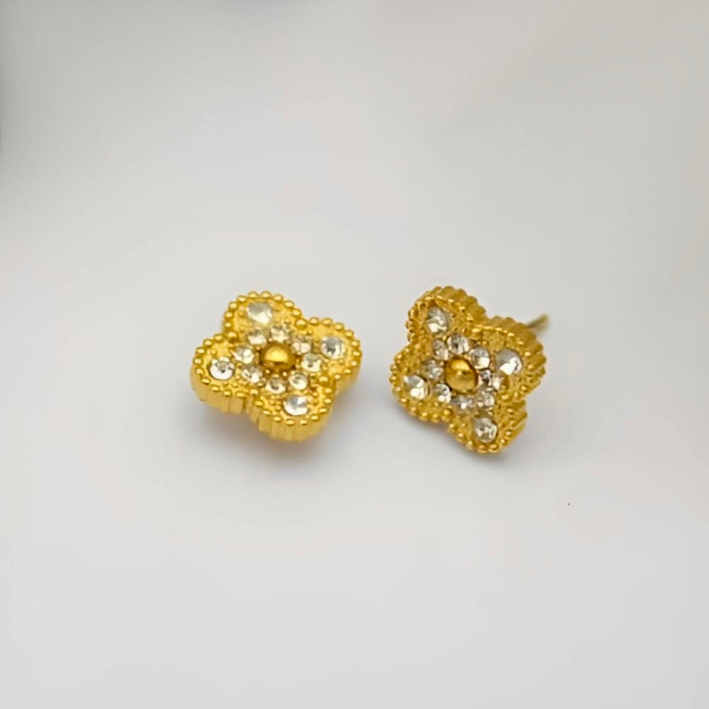 Lone Four Leaf Earring