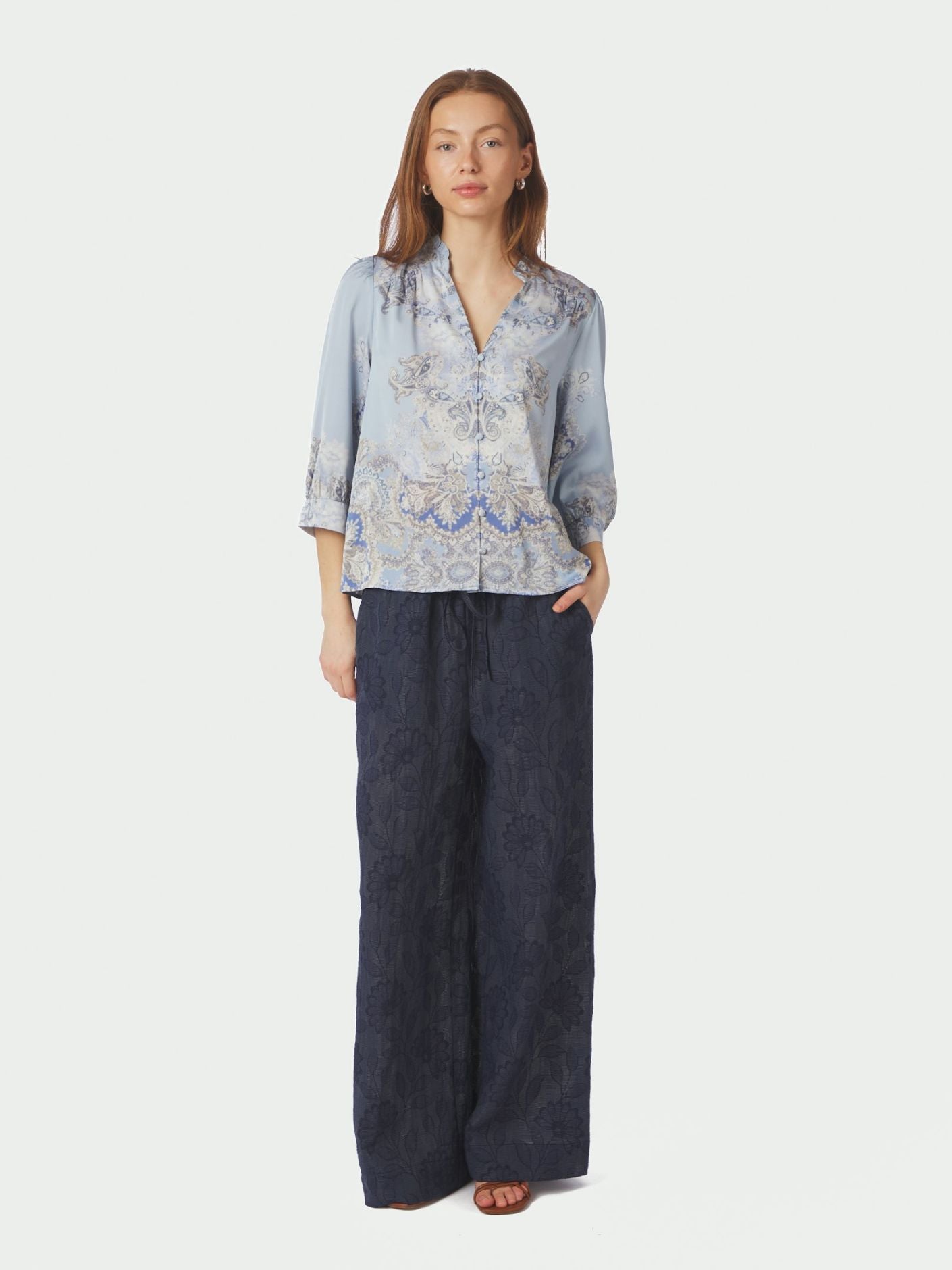 Roselle Artist Paisley Blouse
