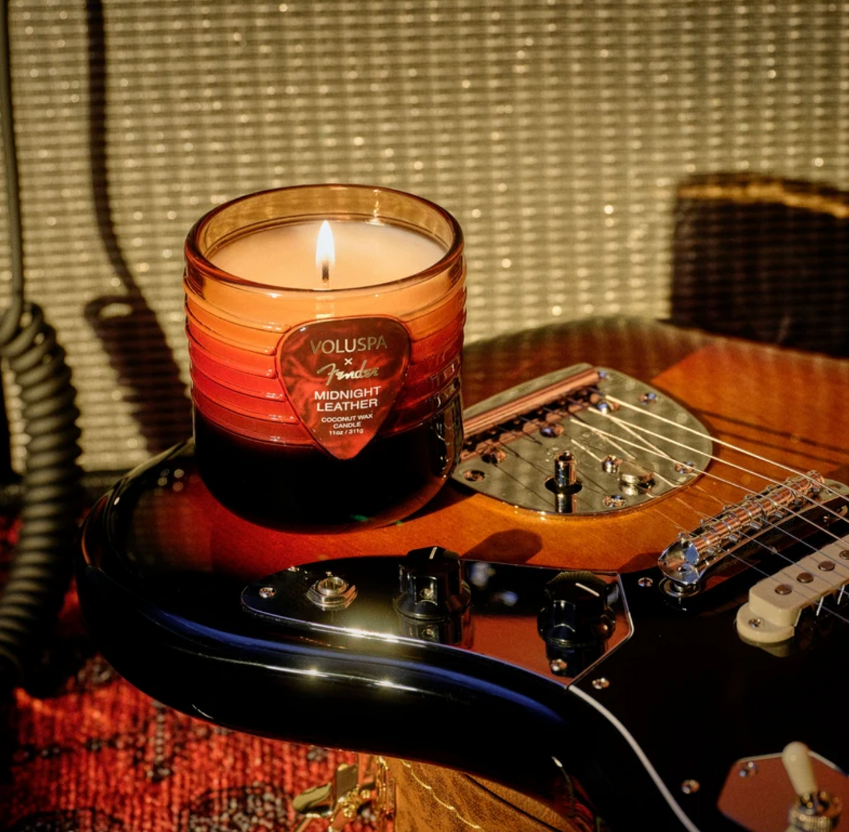 Midnight Leather Boxed Candle 311g