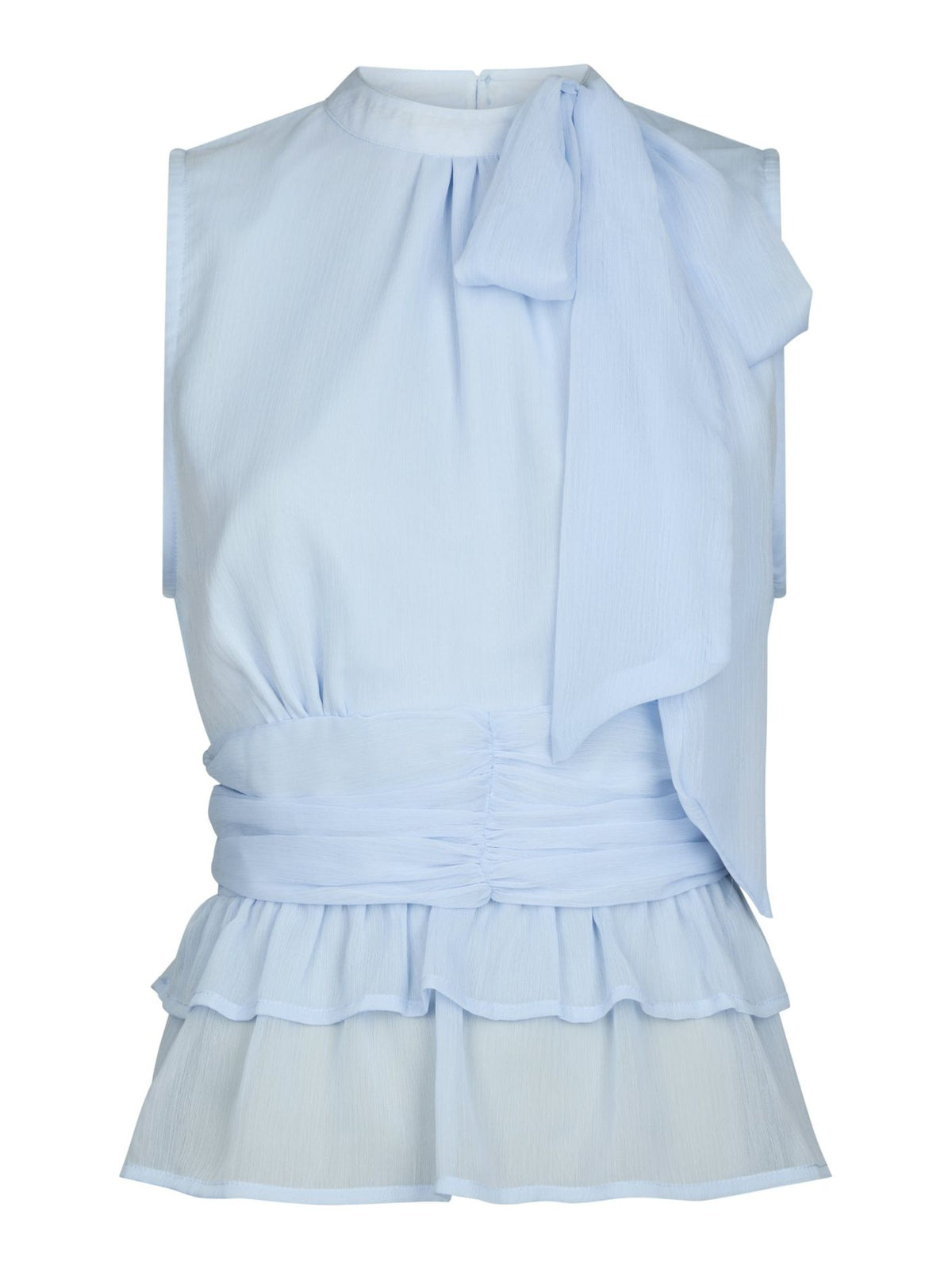 Ansol Solid Chiffon Top