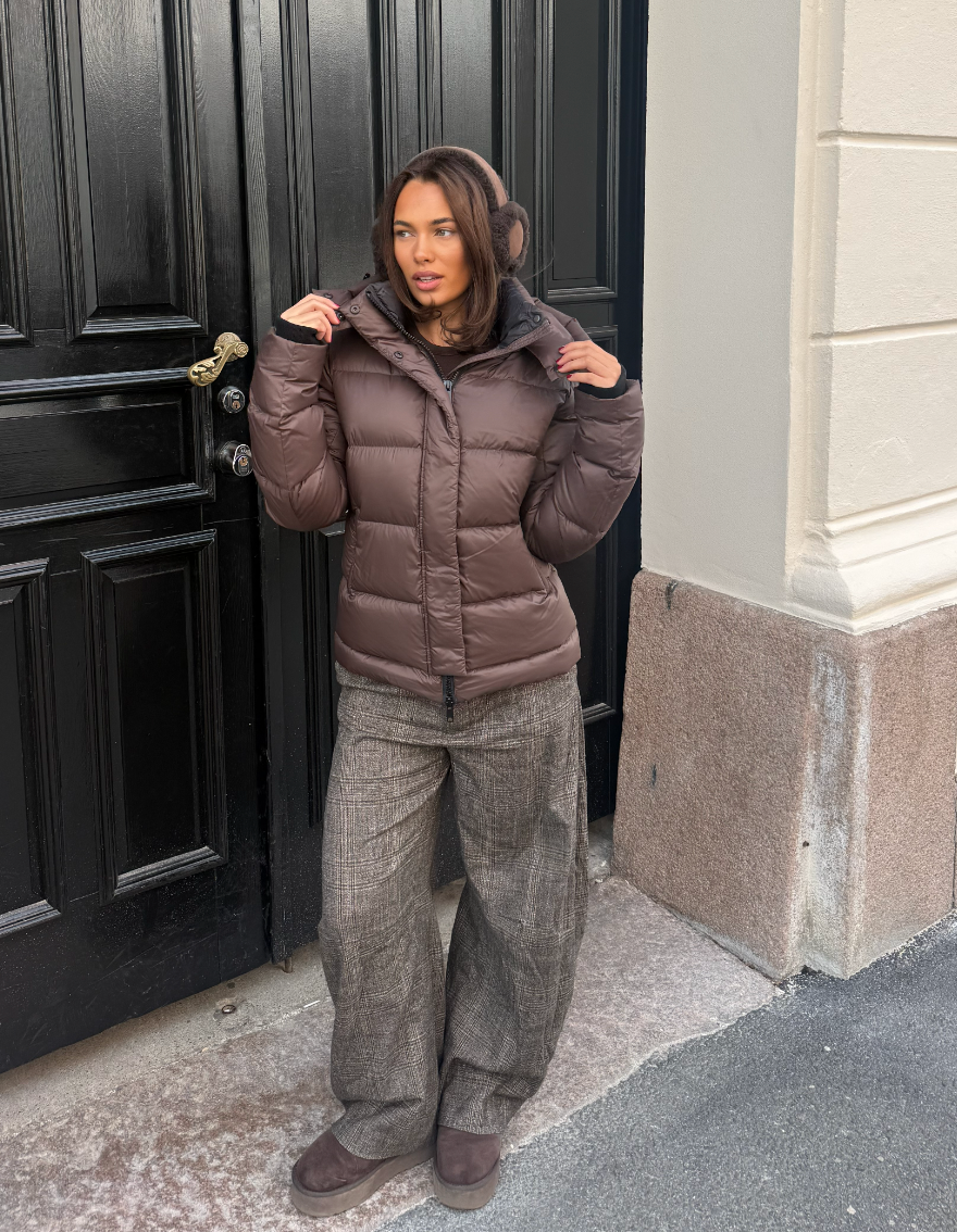 Leah Down Jacket - Brown