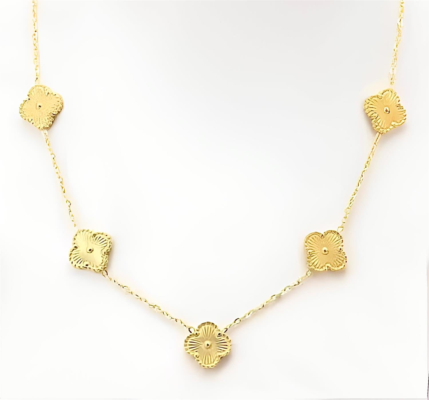 Gabby Multi Clover Necklace