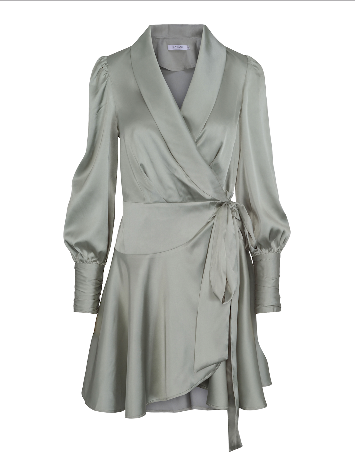 Farah Satin Wrap Dress - Kjoler