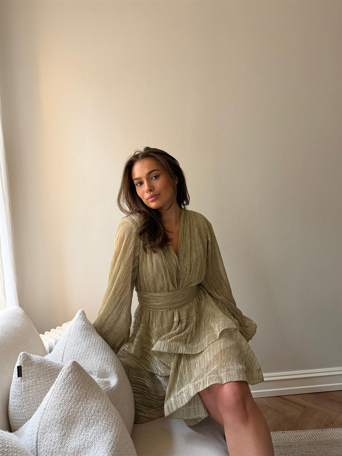 Naia Bedouine Dress - Grain Bronz Splash