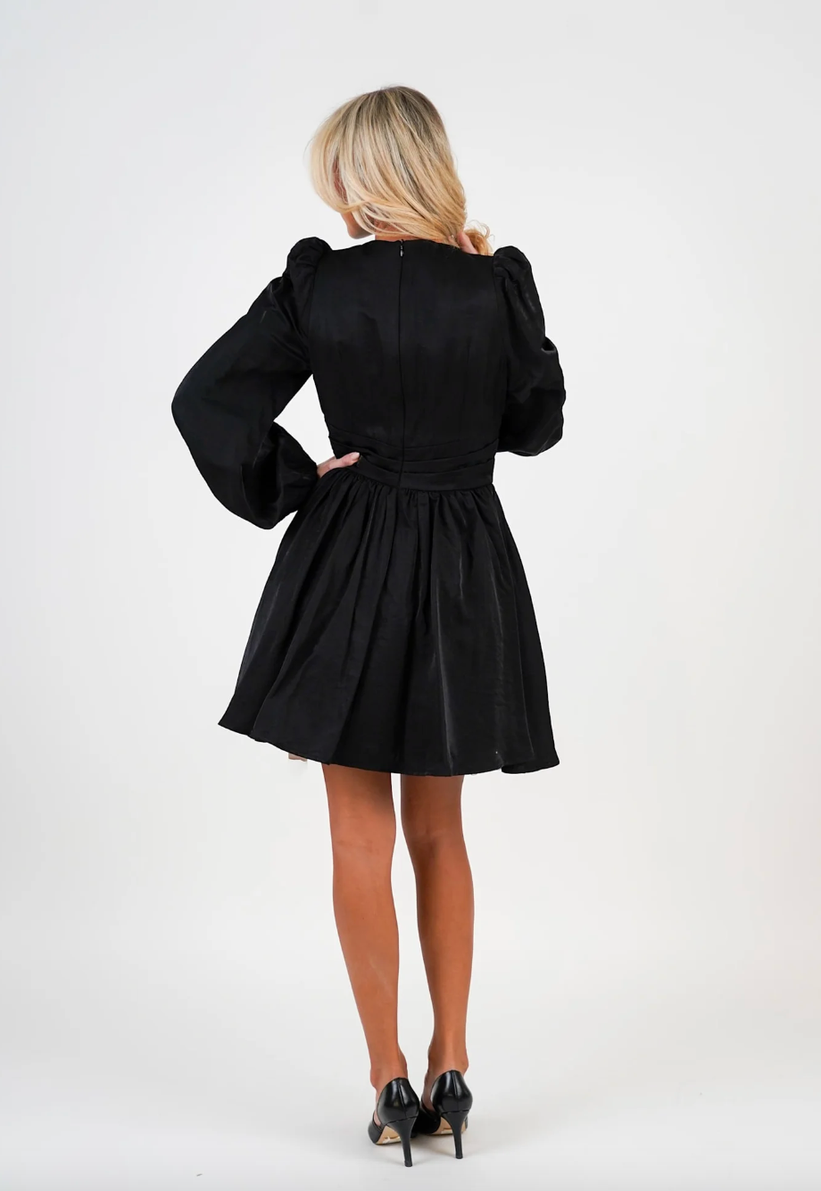 Maeve Satin Dress - Black