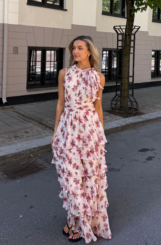 Marli Amazing Chiffon Rose Dress