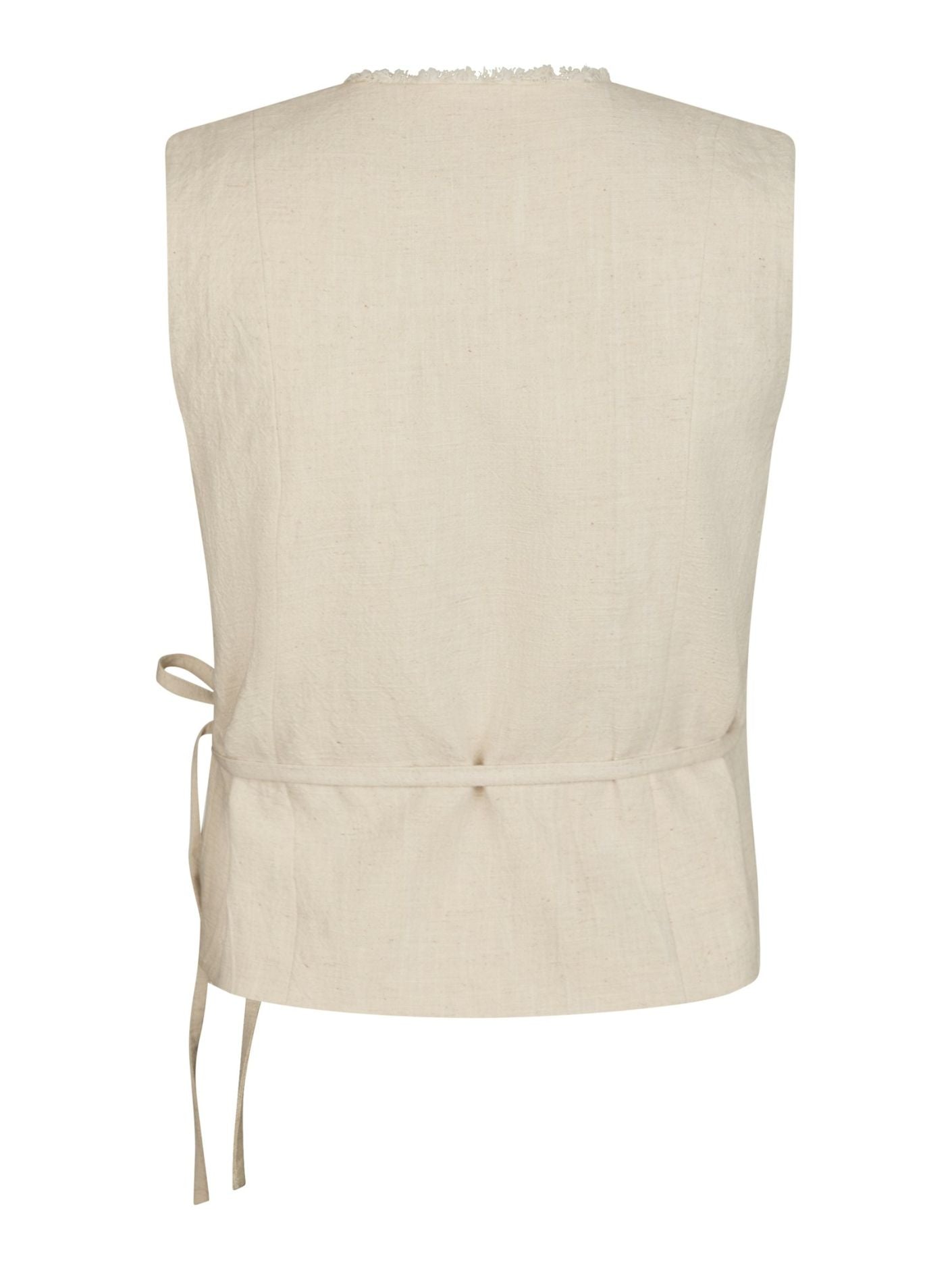 Filora Ramie Wrap Waistcoat Overdeler