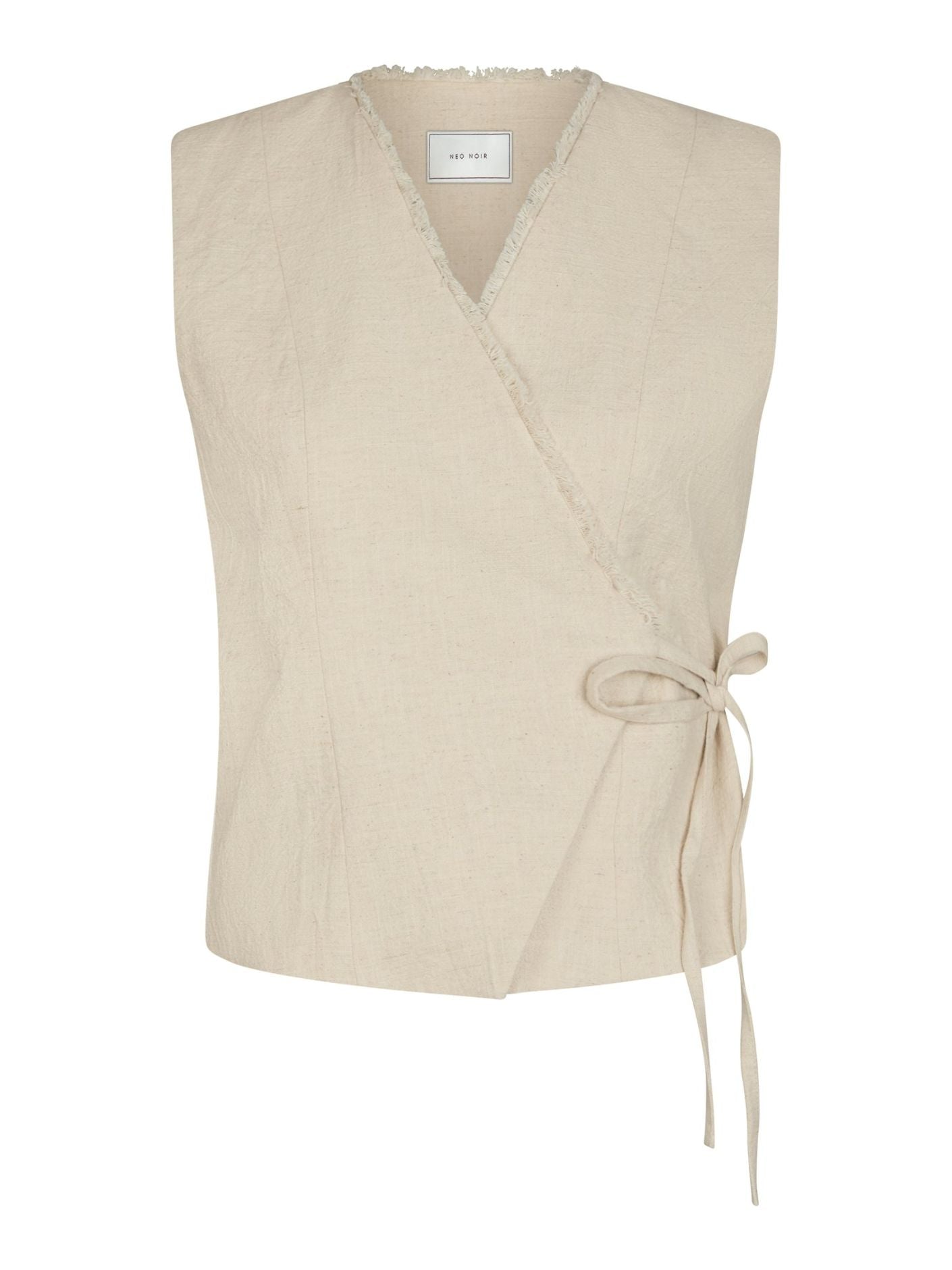 Filora Ramie Wrap Waistcoat Overdeler