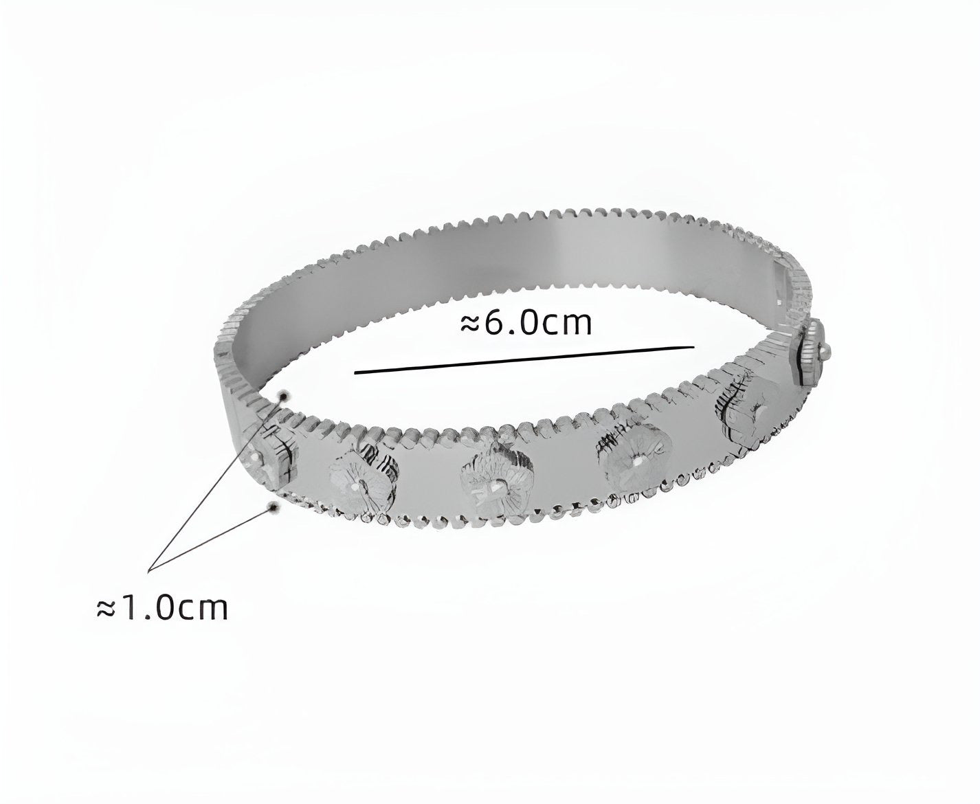 Flower Bangle Bracelet Tilbehør