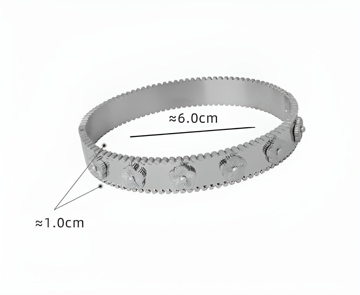 Flower Bangle Bracelet - Tilbehør