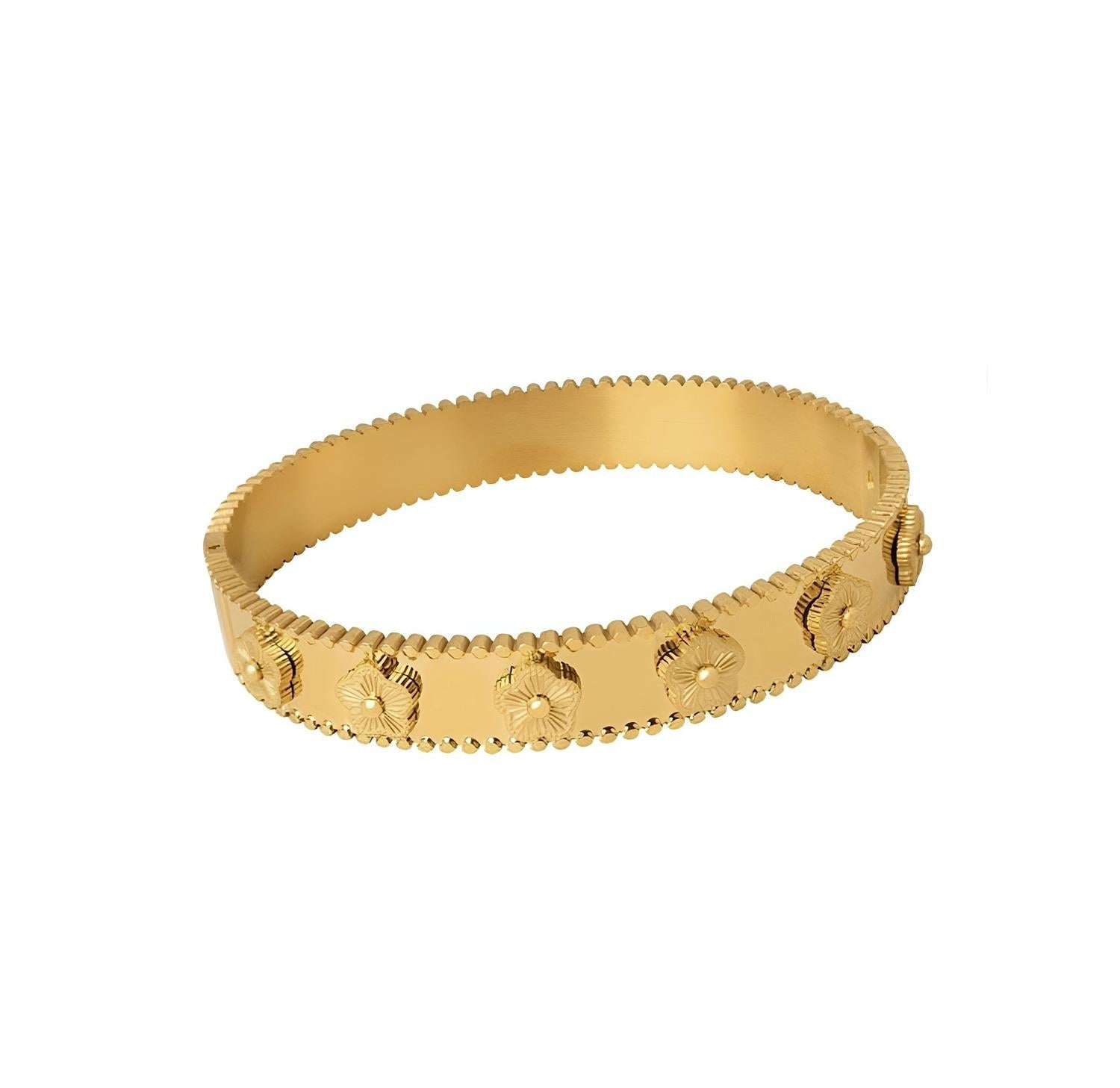 Flower Bangle Bracelet - Tilbehør