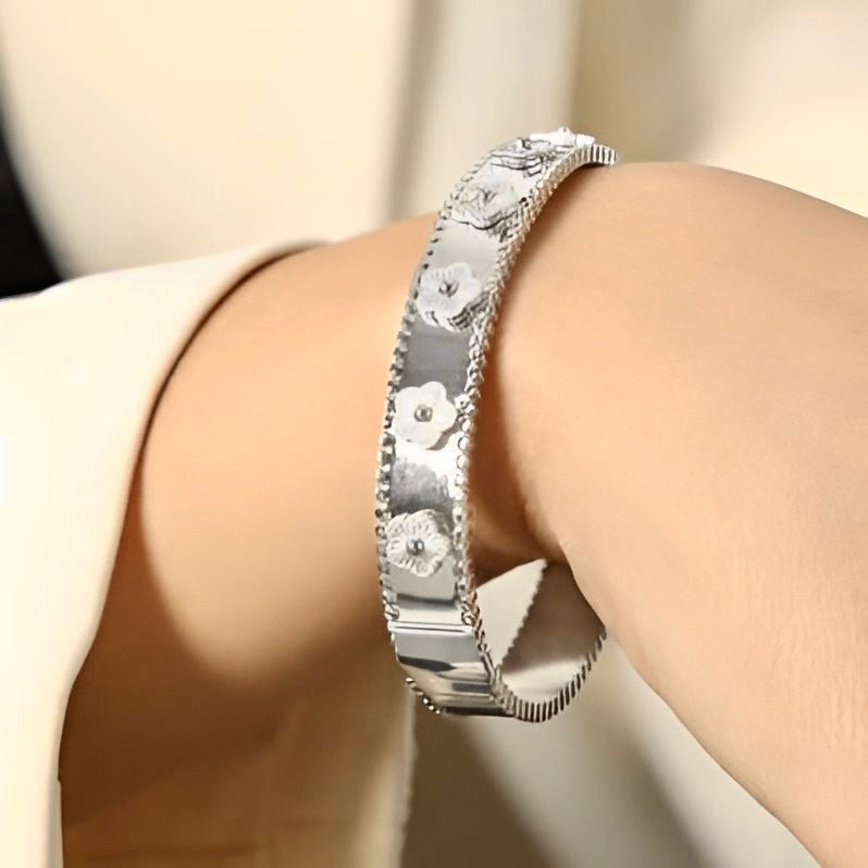 Flower Bangle Bracelet Tilbehør
