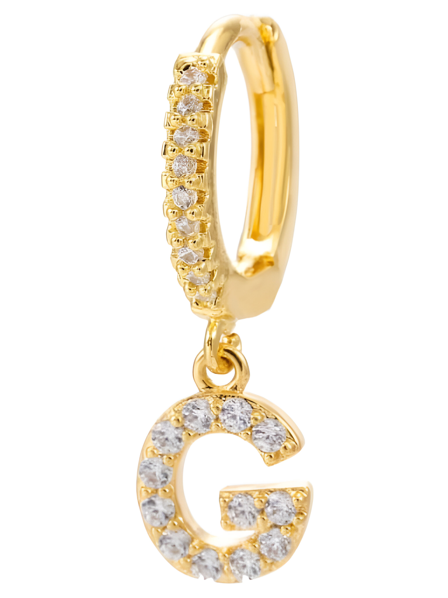 G Stras Letter Single Earring Tilbehør