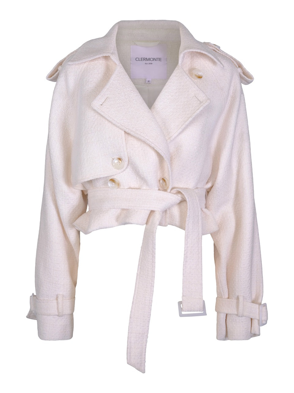Gia Boucle Jacket White - Jakker