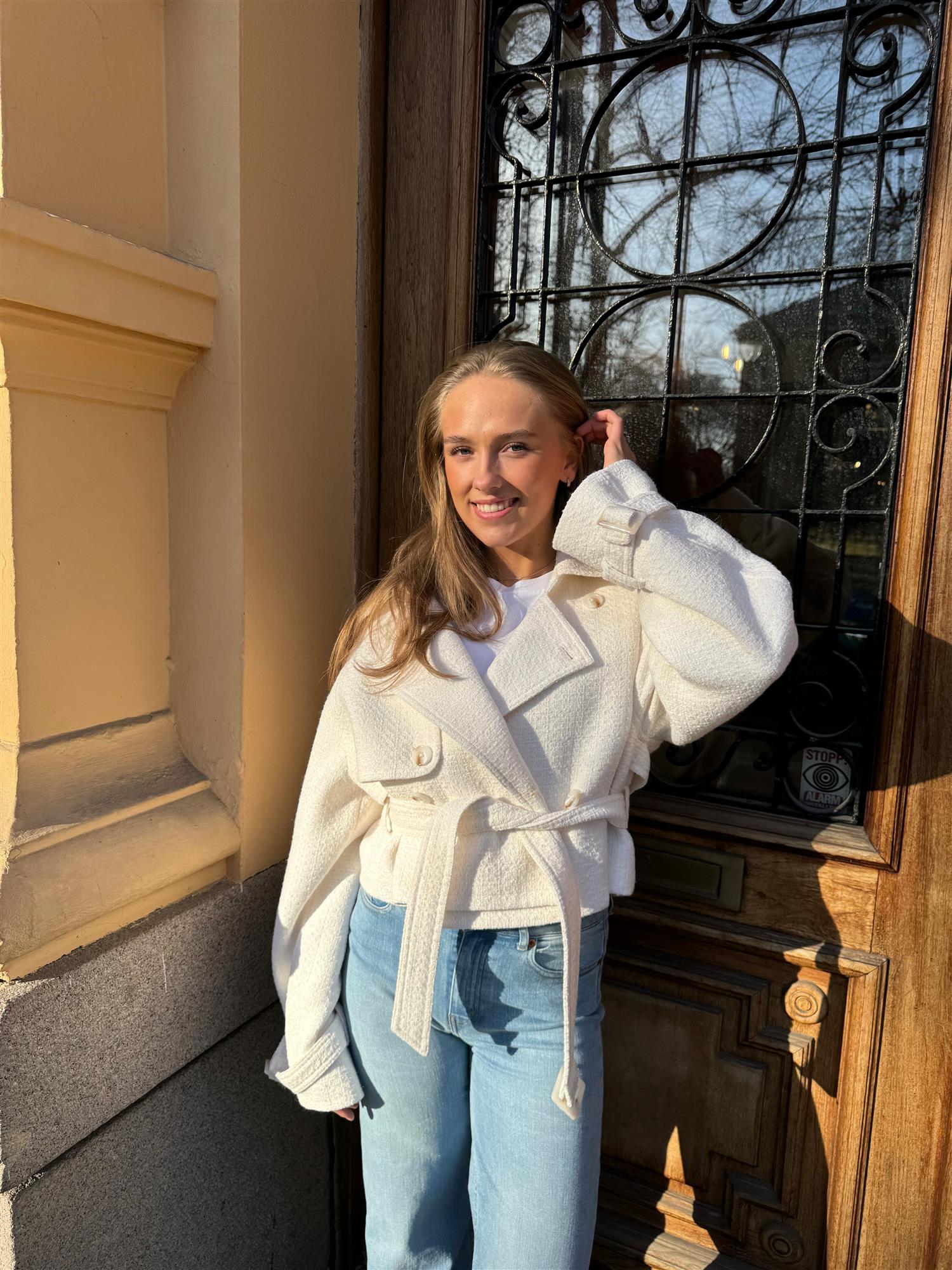 Gia Boucle Jacket White Jakker