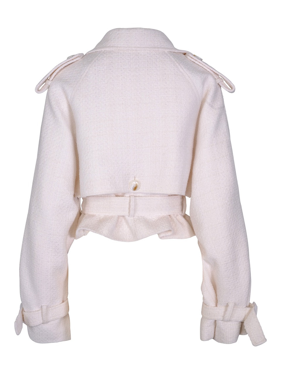Gia Boucle Jacket White - Jakker