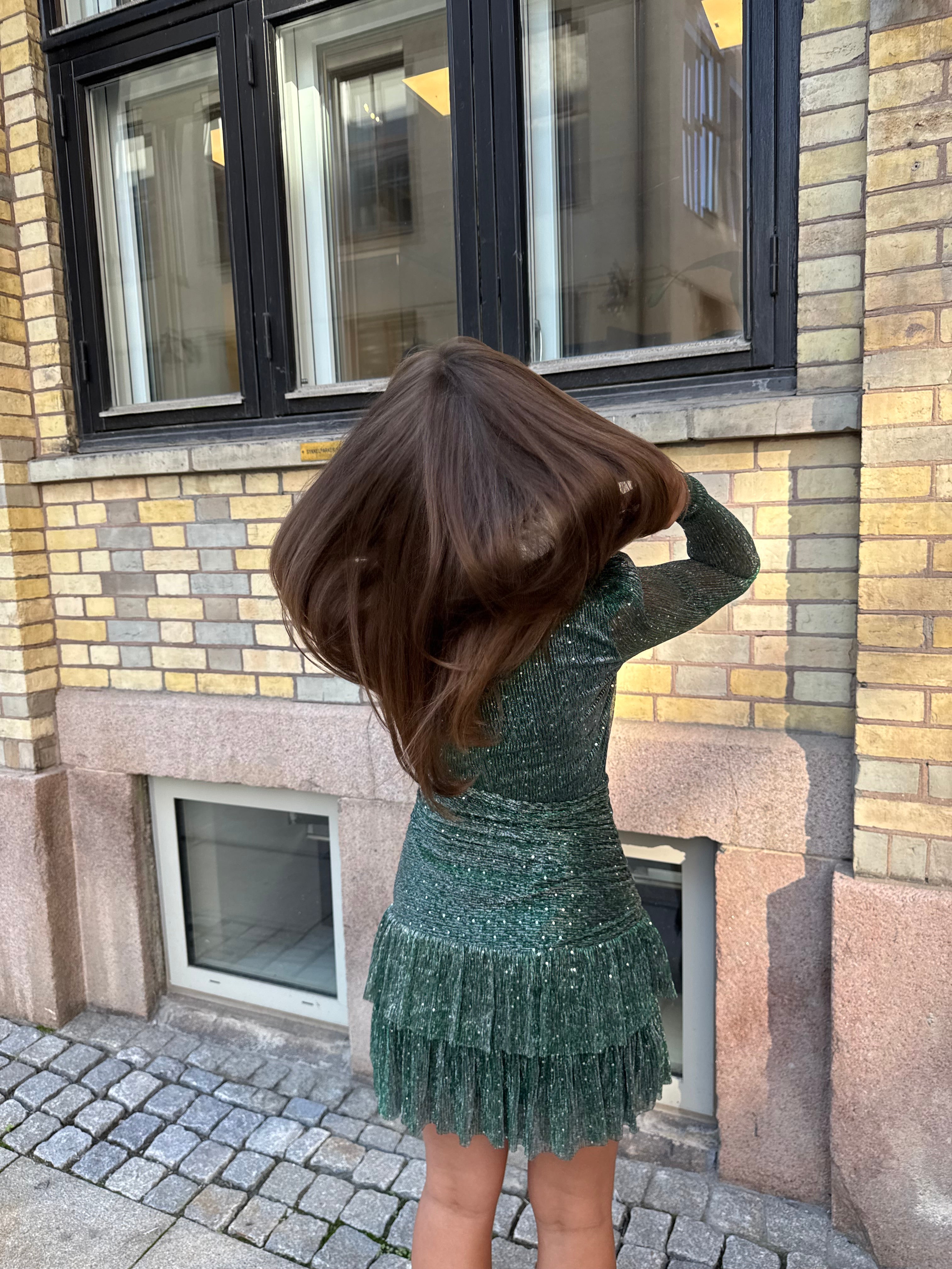 Giselle Mini Dress - Emerald - Kjoler