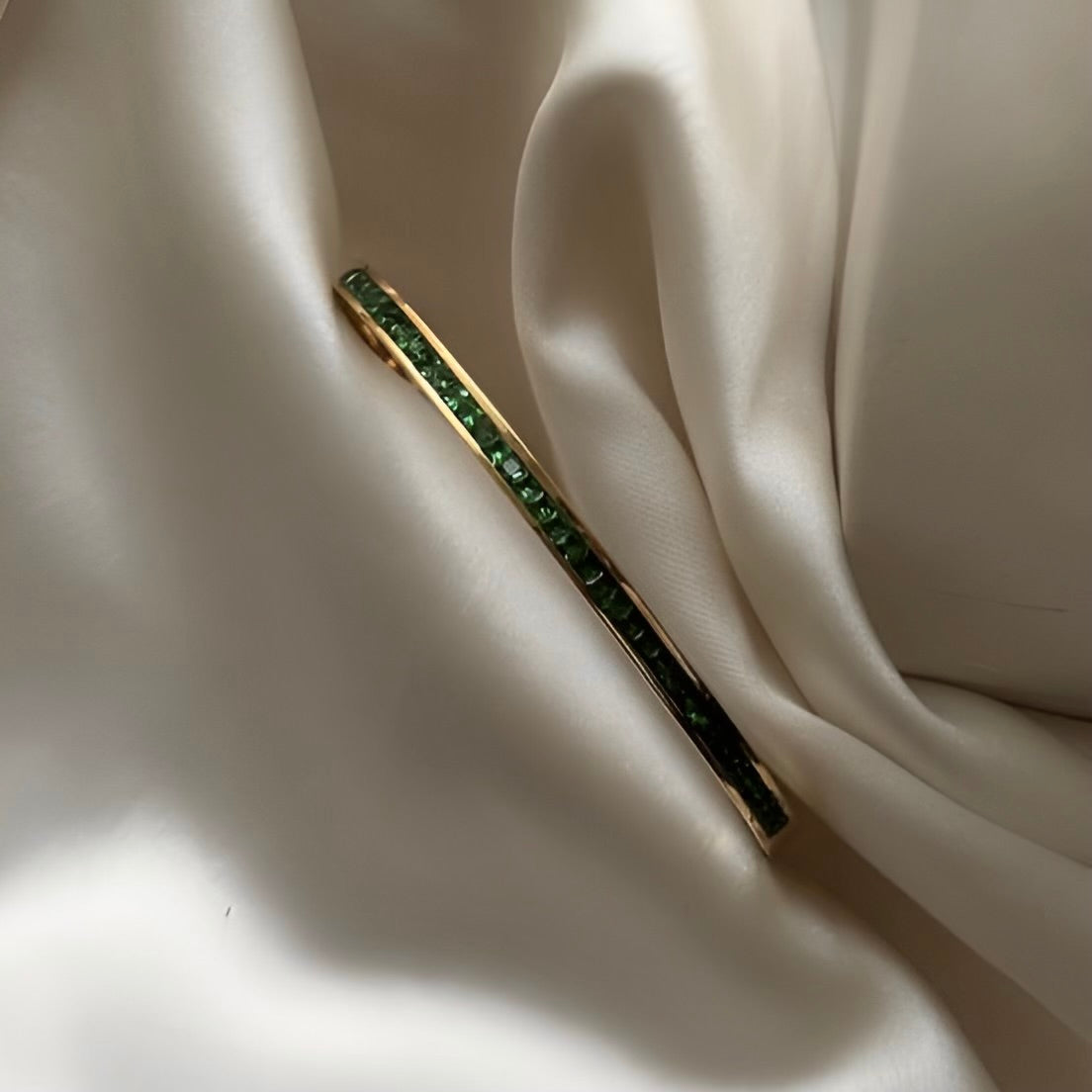 Hailey Bangle Bracelet Green Gold Tilbehør