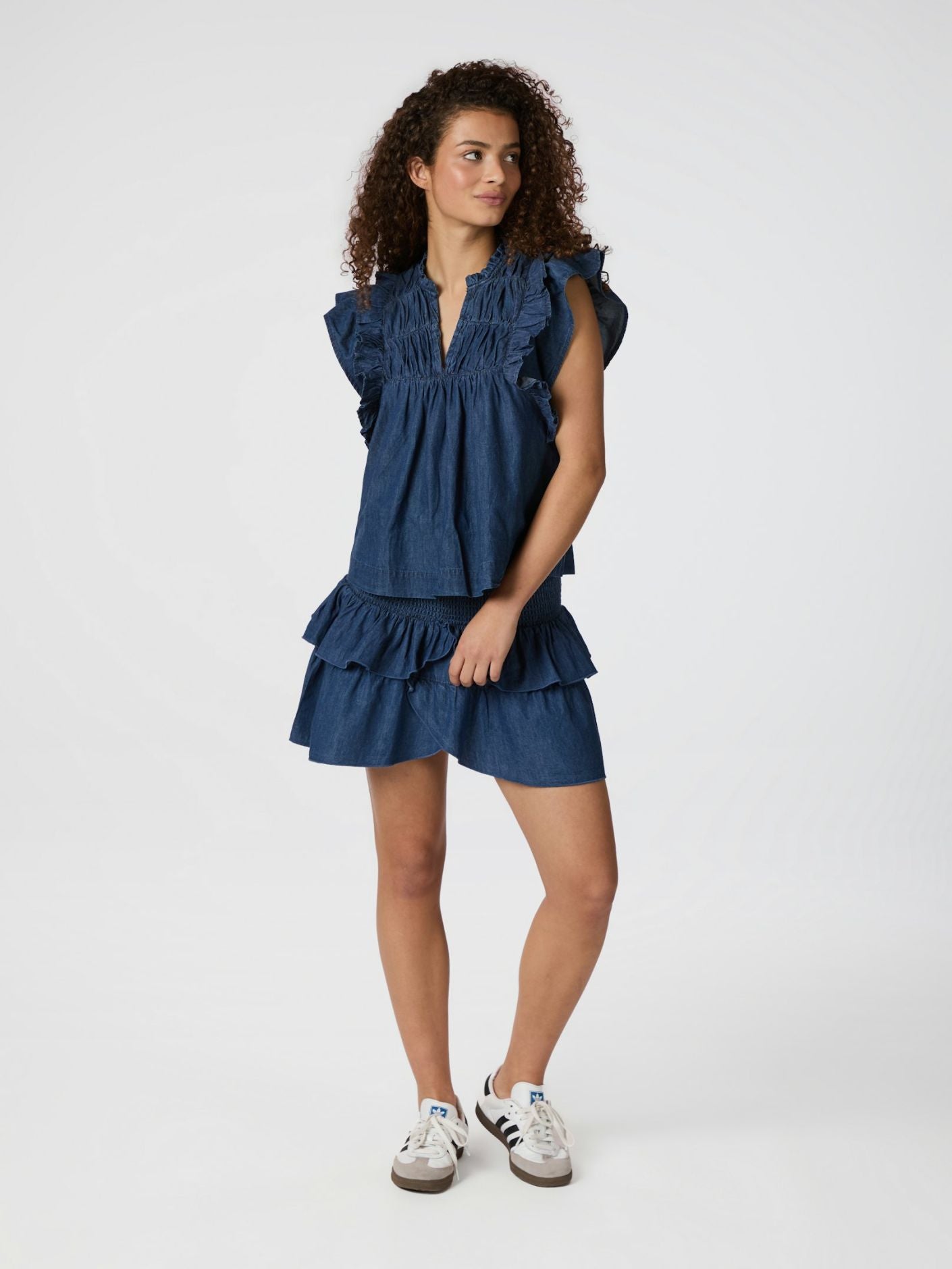 Jayla Denim Top - Overdeler