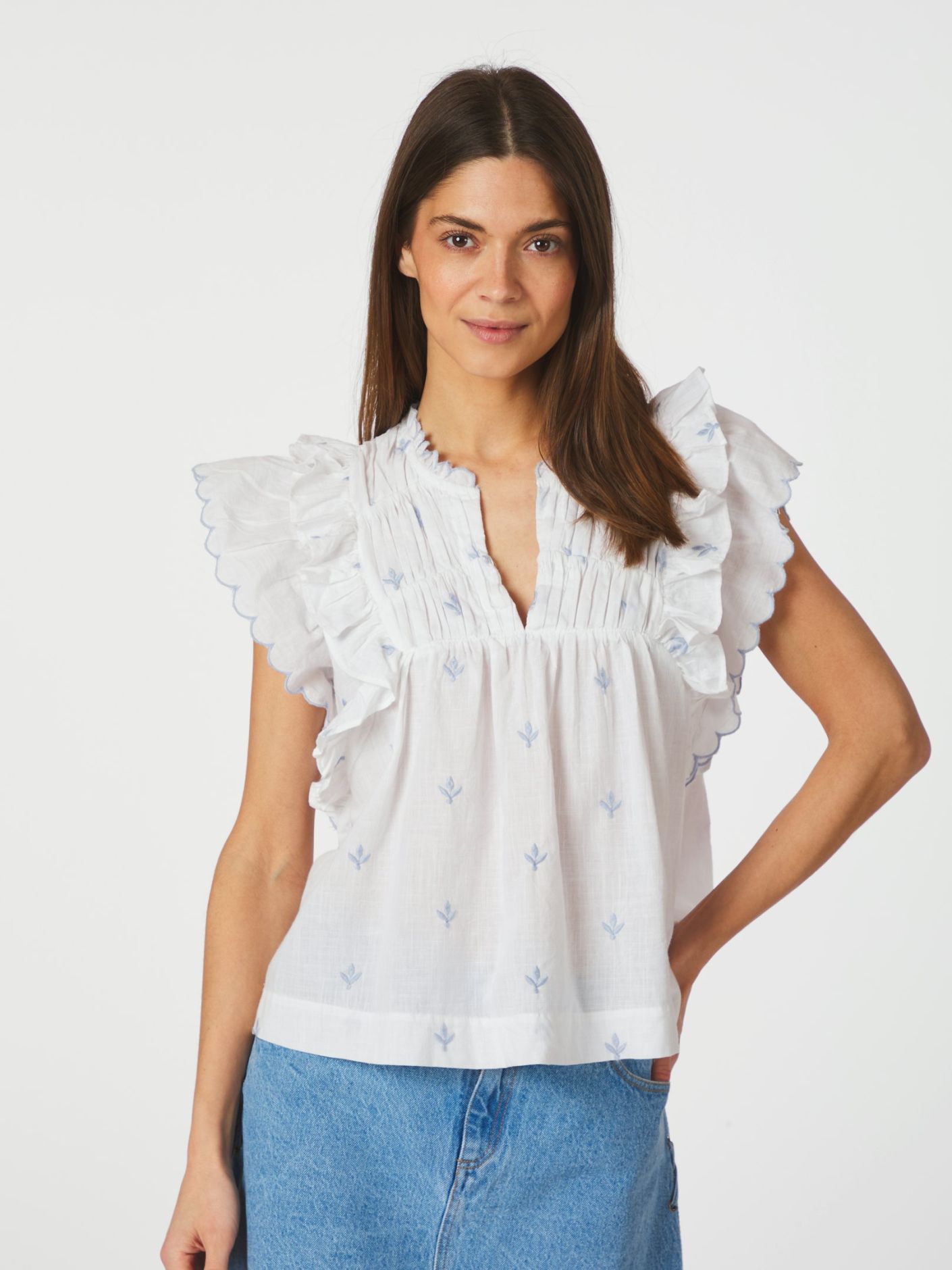 Jayla Embroidery Top - Overdeler