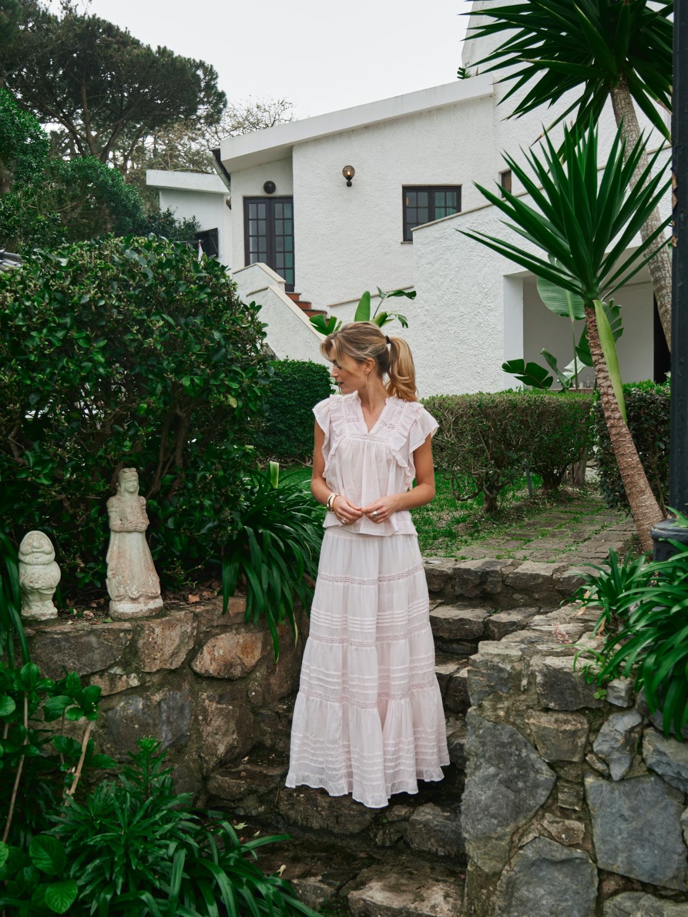 Jayla S Voile Top - Light pink - Overdeler