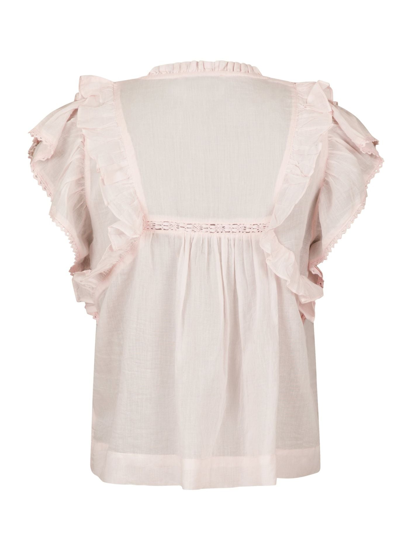 Jayla S Voile Top - Light pink - Overdeler