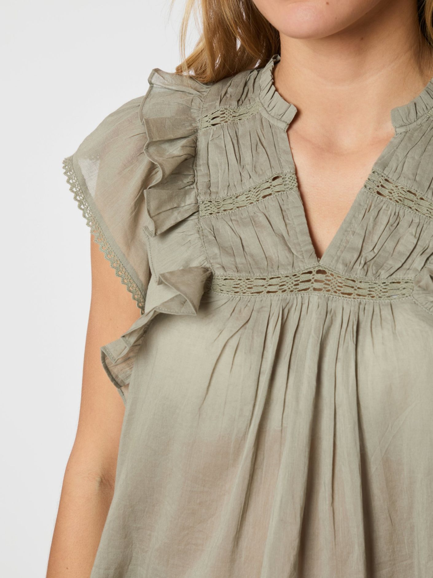 Jayla S Voile Top - Overdeler