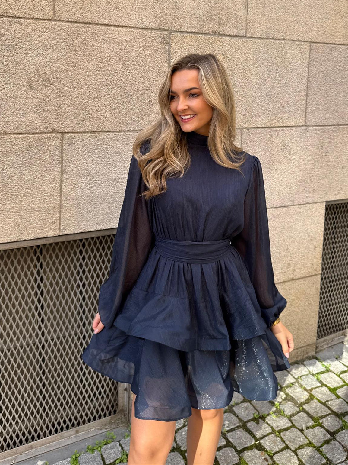 Kelly Minari Dress - Grain Marine - Kjoler