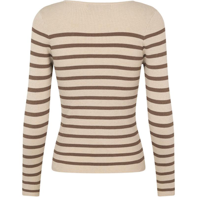 Lana Rib Stripe Blouse - Overdeler