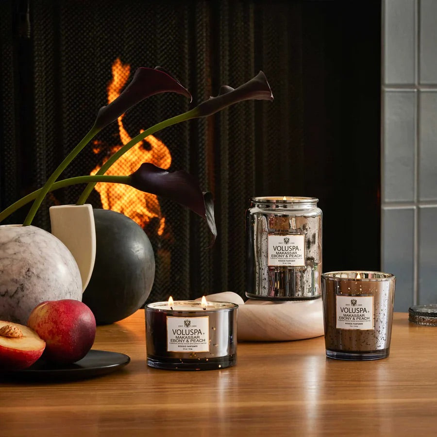 Large Jar Candle 510g - Makassar Ebony & Peach - Tilbehør