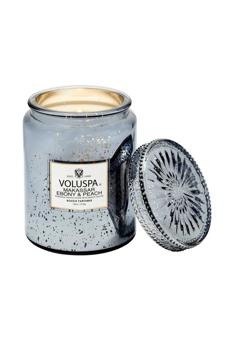 Large Jar Candle 510g - Makassar Ebony & Peach - Tilbehør