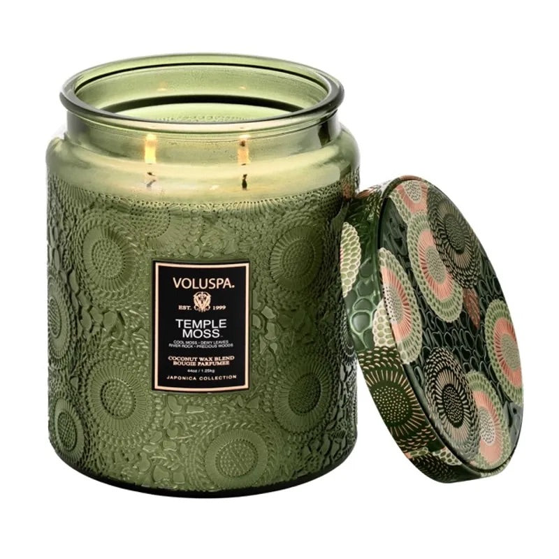 Large Jar Candle 510g - Temple Moss - Tilbehør