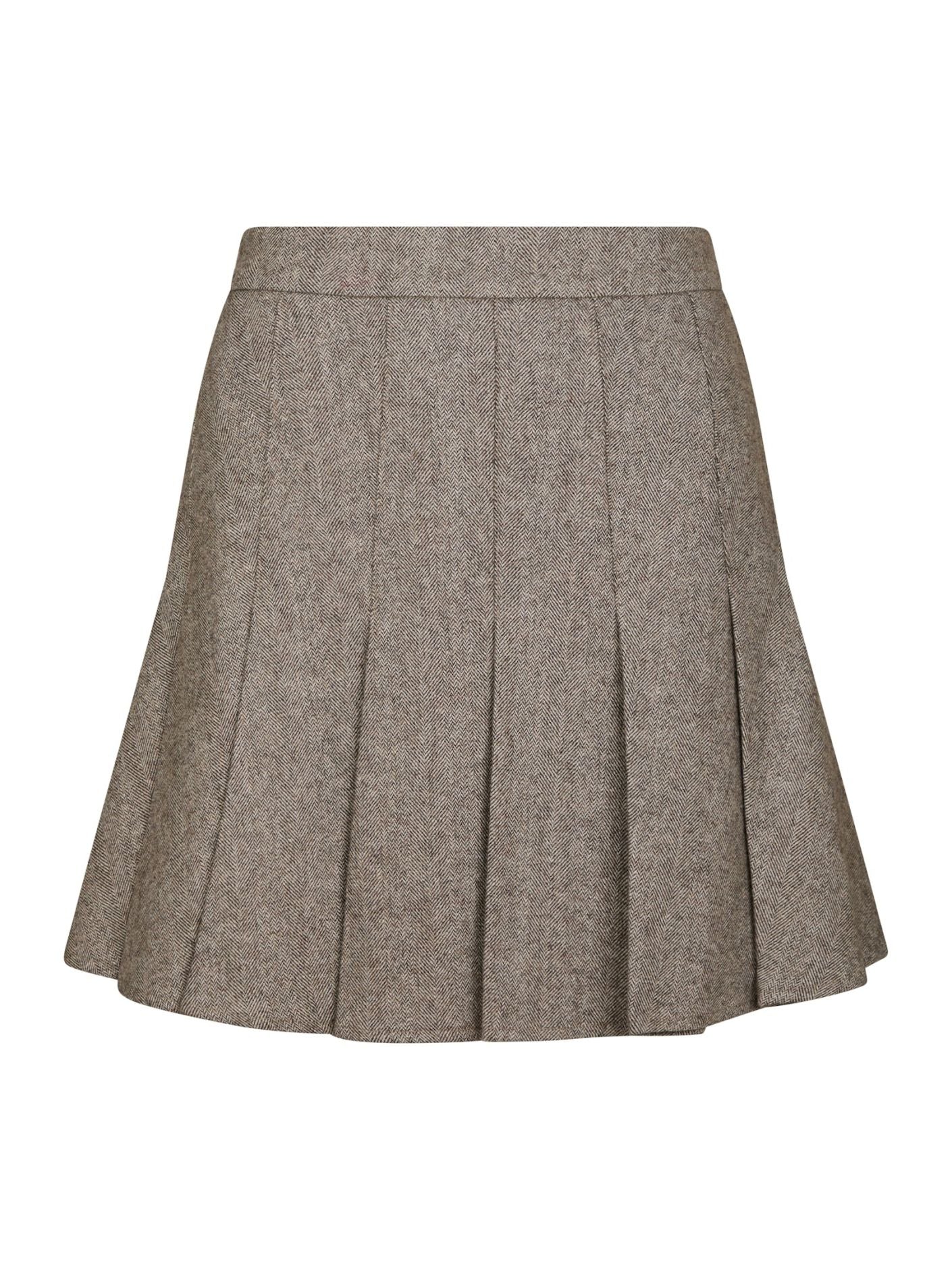 Laurina Herringbone Skirt Skjørt