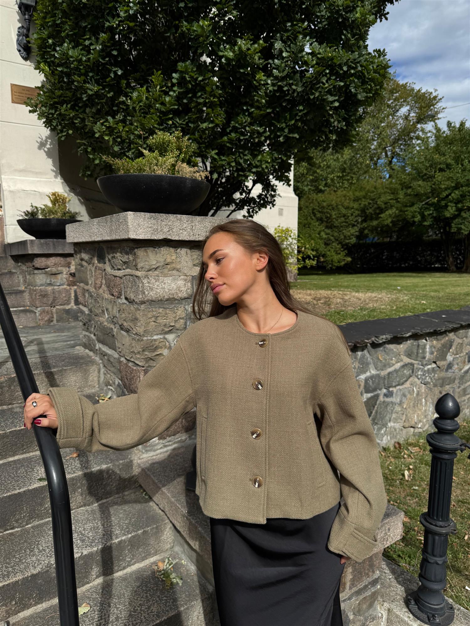 Lena Jacket Olive Jakker