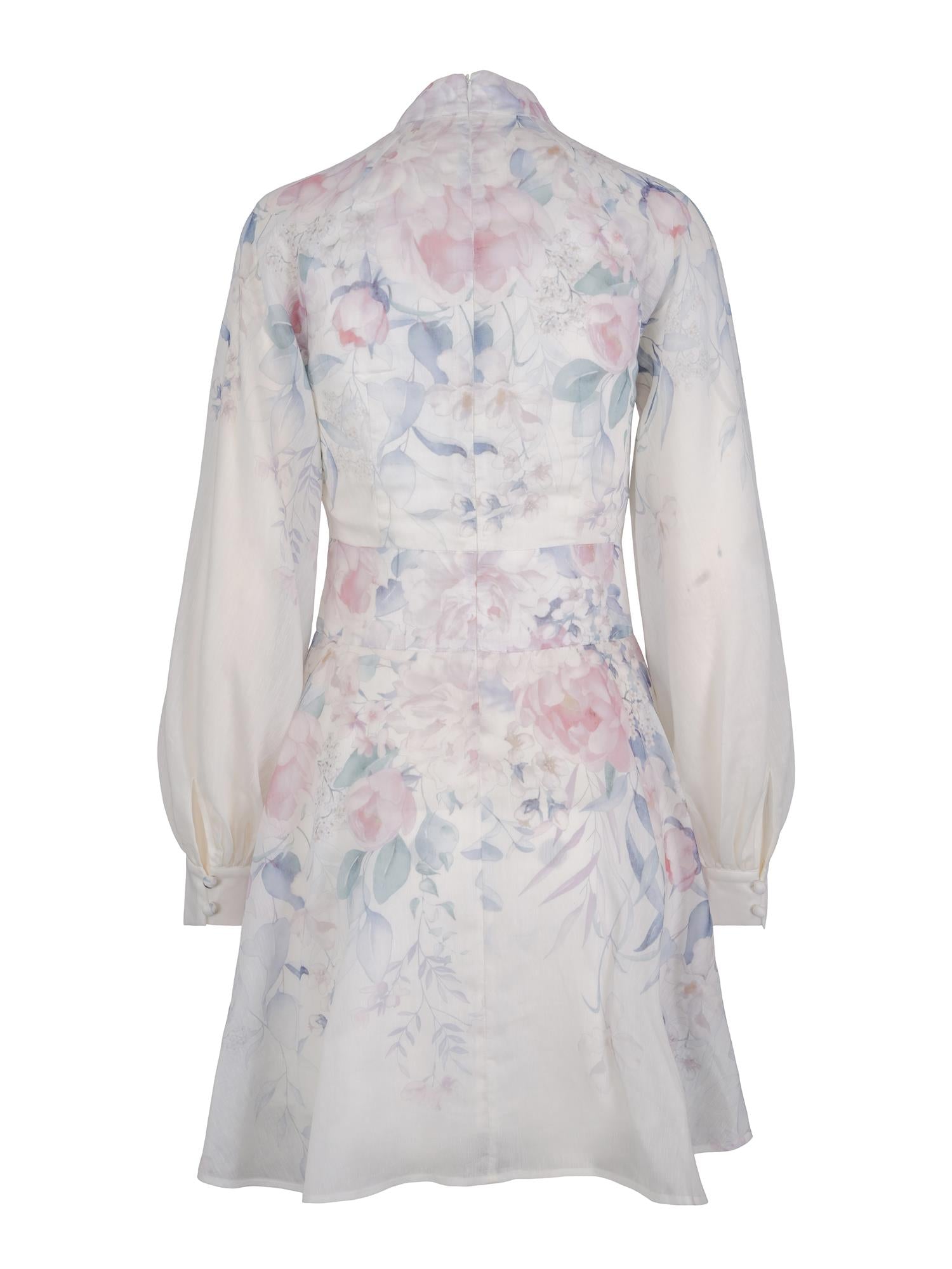 Leona Halter Mini Dress - Pale Blossom - Kjoler