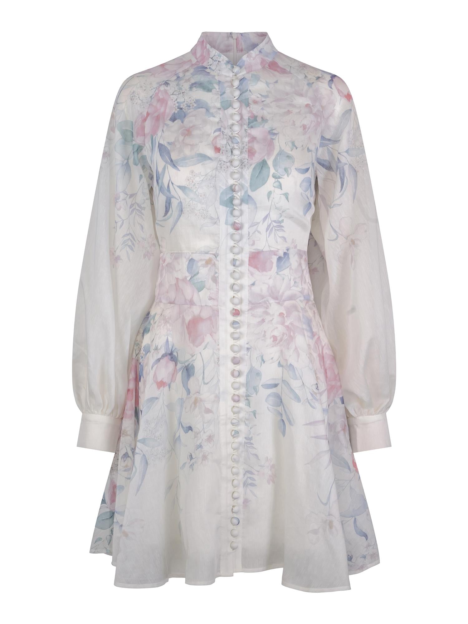 Leona Halter Mini Dress Pale Blossom Kjoler